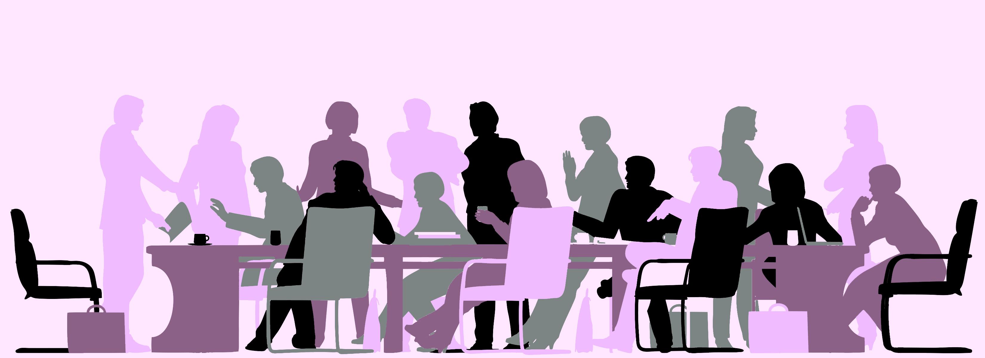 stylized image of councillors