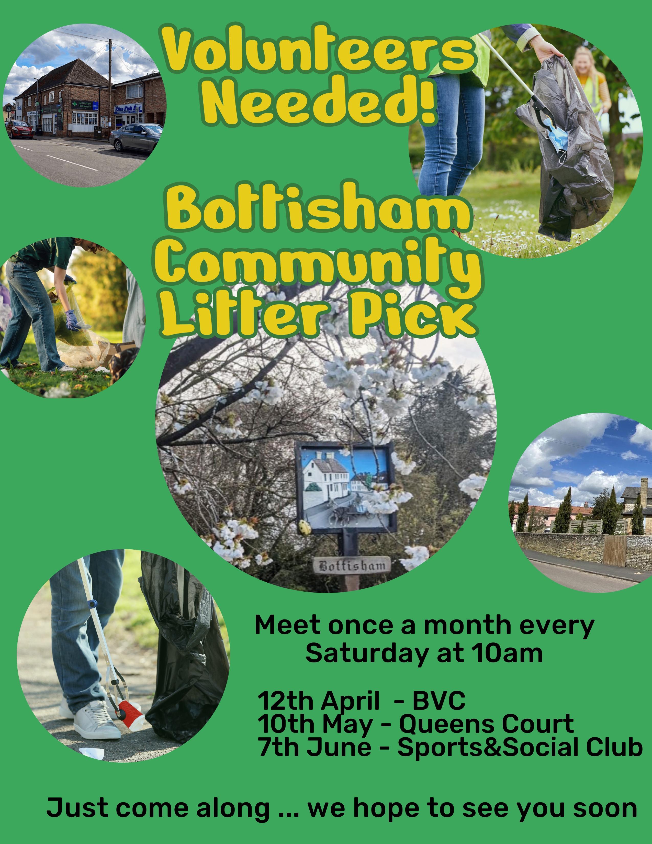 Volunteers Needed - Bottisham Village Litter Pick