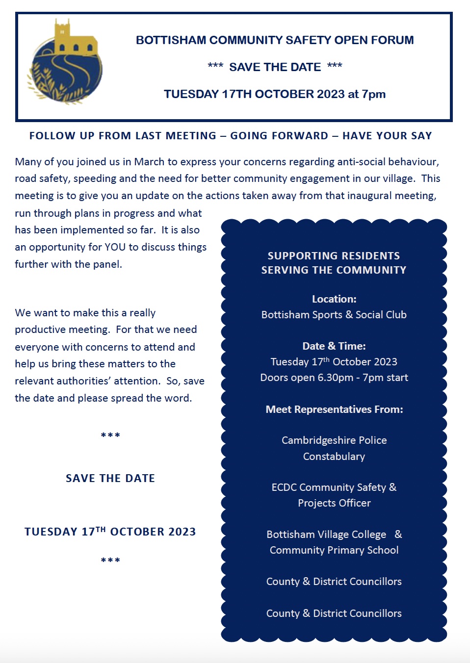Community Safety Open Forum